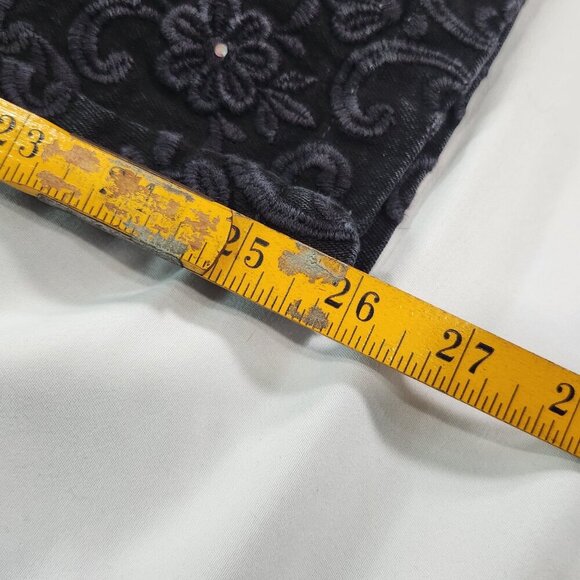 Vintage Bianca Maria Caselli High Waisted Floral Embroidery Size 12/ 26"  Lot A - Picture 4 of 5